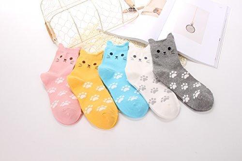 Calcetines para mujer con diseño de gato